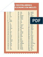 400 Palabras en Inglés