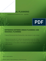 Regional Planning: Implementation of Regional Plans Semester-7