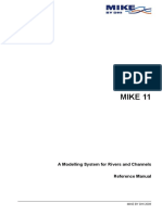 Mike 11: A Modelling System For Rivers and Channels Reference Manual