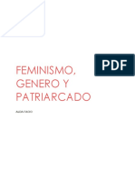 Resumen de Feminismo Genero y Patriarcado