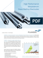 Molybdenum Glass Melting Electrodes