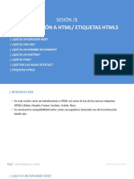 Introducción A HTML/ Etiquetas Html5