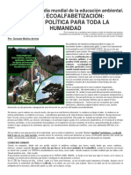 Ecoalfabetizacion Una Politica Para La Humanidad. Fin