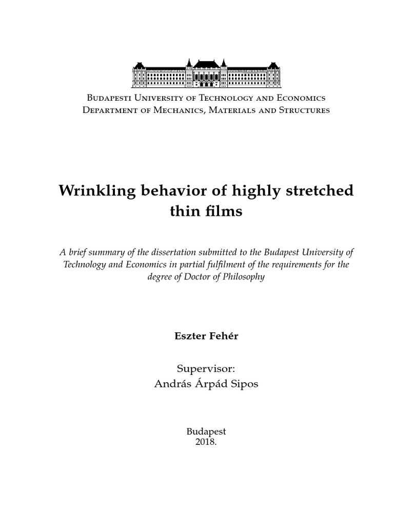 Wrinkling of Thin Films | PDF | Deformation (Engineering) | Stress ...
