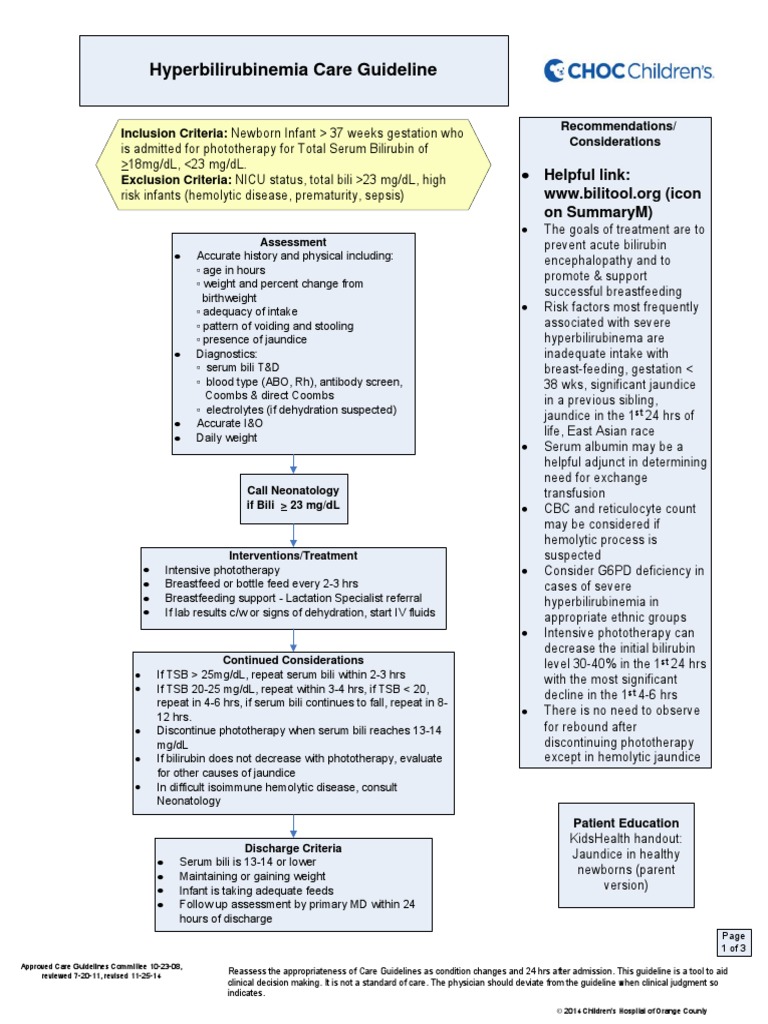 Bilirubin Guidelines 2025 Pdf | Hyperbilirubinemia Guidelines Pdf – TOMP