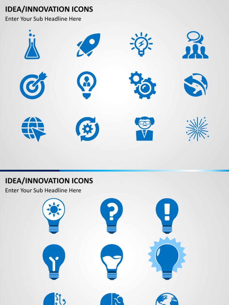 Idea Innovation Icons Static 4x3 | PDF