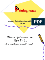 Report Writing Notes: Answer Quiz Questions With These Notes