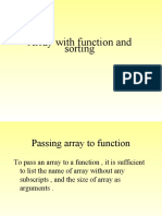 Array Functions and Sorting