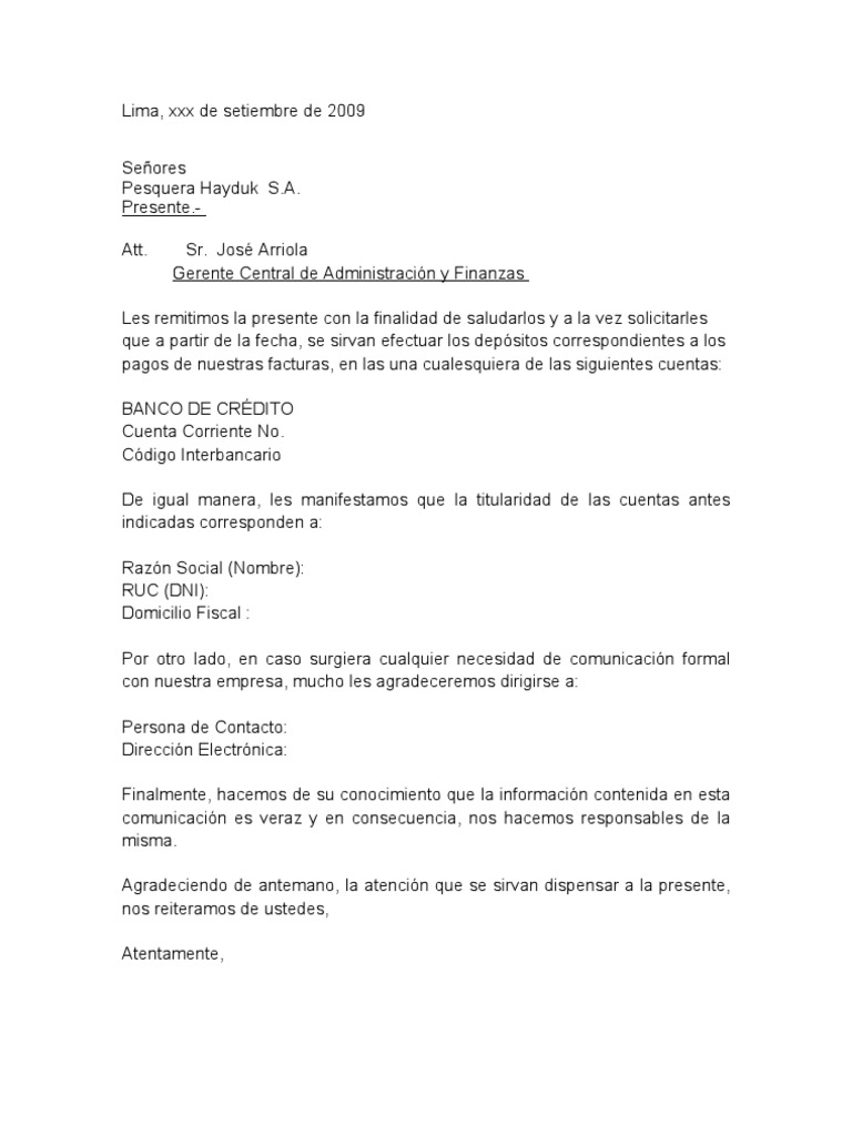 Carta autorizacion transferencia