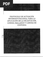 Protocolo 12 Incautación Comiso Hallazgo Cadena de Custodia