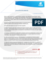 El Comercio y Los Actos de Comercio