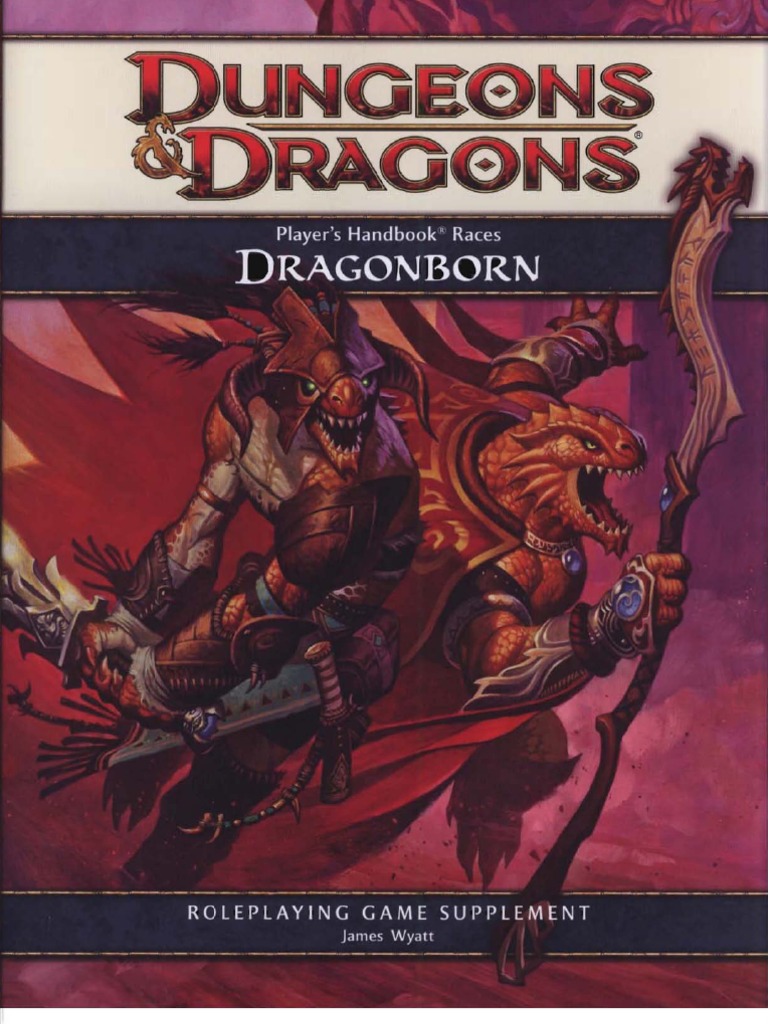 Player's Handbook Races Dragonborn Fantasy Role Playing Games