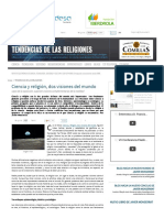 Ciencia y Religión, Dos Visiones Del Mundo PDF