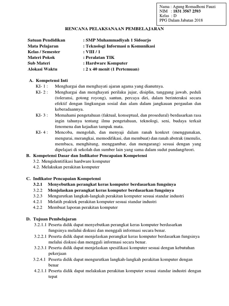 Rpp Hardware Komputer