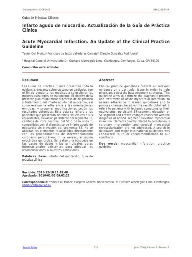 Iam PDF | PDF | Infarto de miocardio | Electrocardiografia