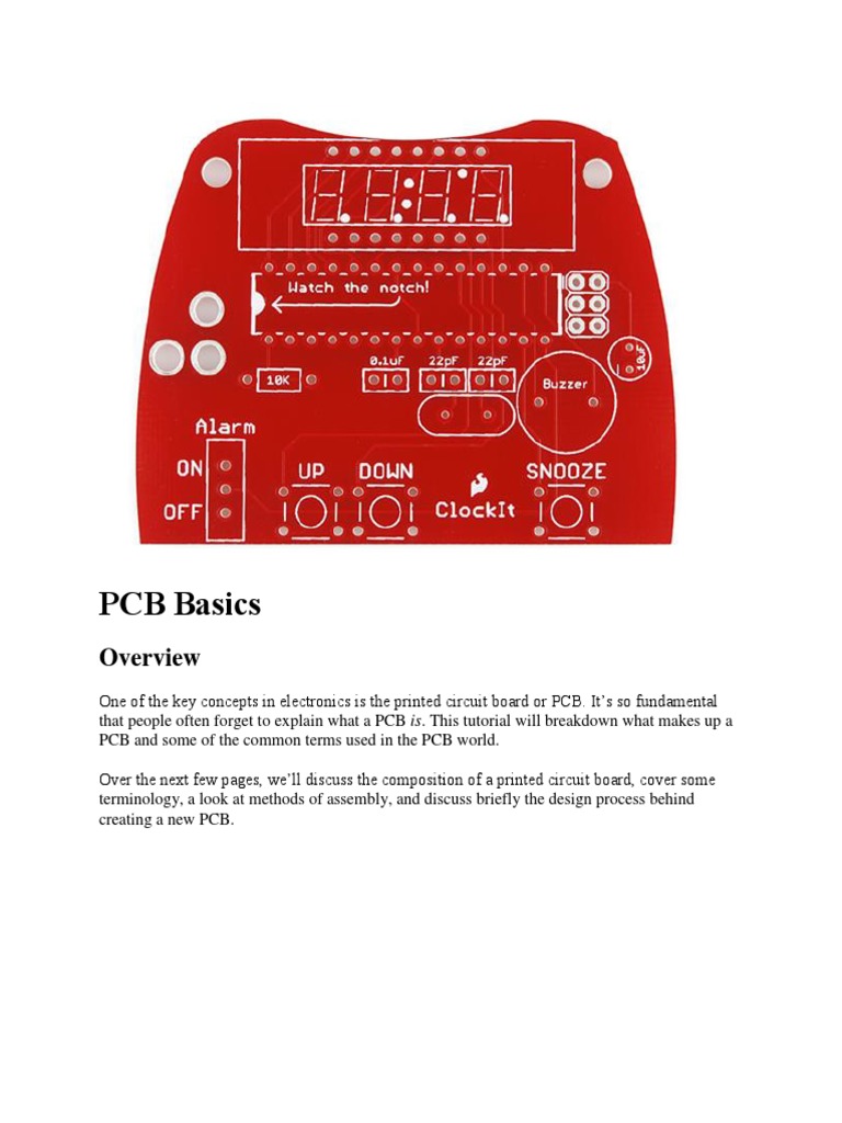 A Comprehensive Guide to Printed Circuit Board Basics: Explaining PCB