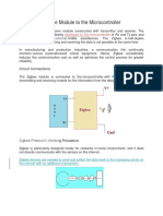 Interfacing Zigbee Module to the Microcontroller