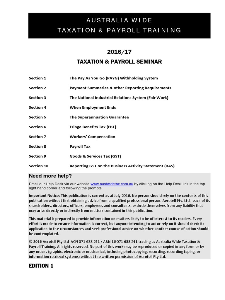 Tax Book 2016-17 - Version 1.0a USB PDF | PDF | Withholding Tax | Tax Refund