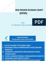 Patient Safety Untuk Manajemen (TKPRS)