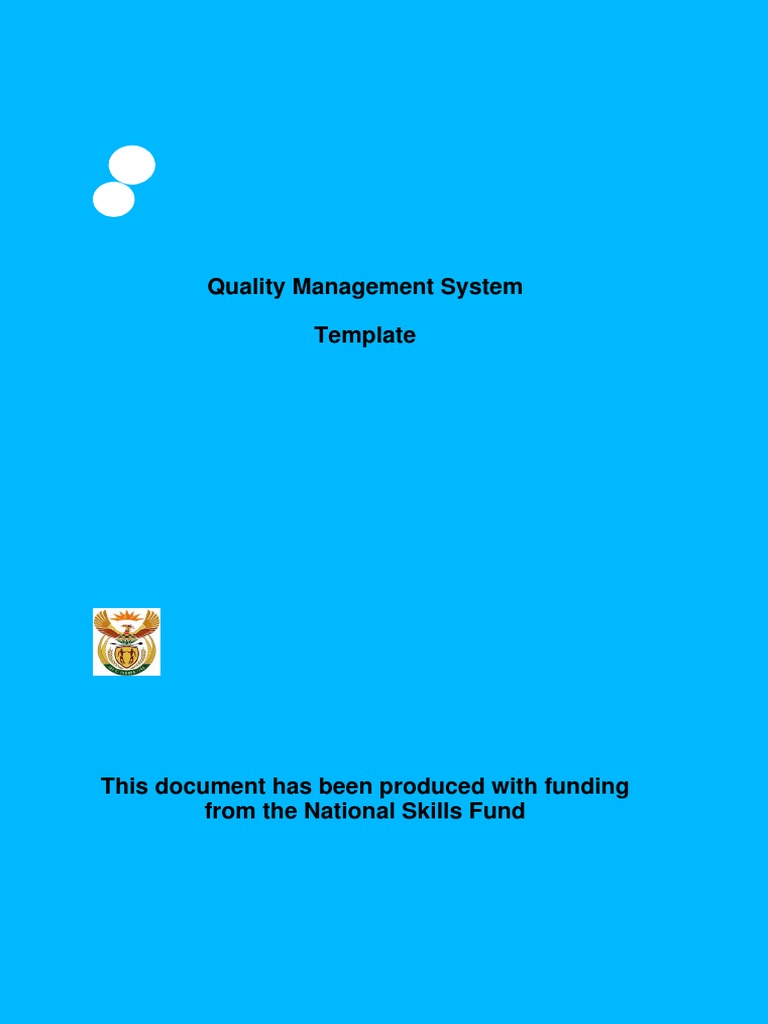 Generic QMS Template Performance Appraisal Quality Management System
