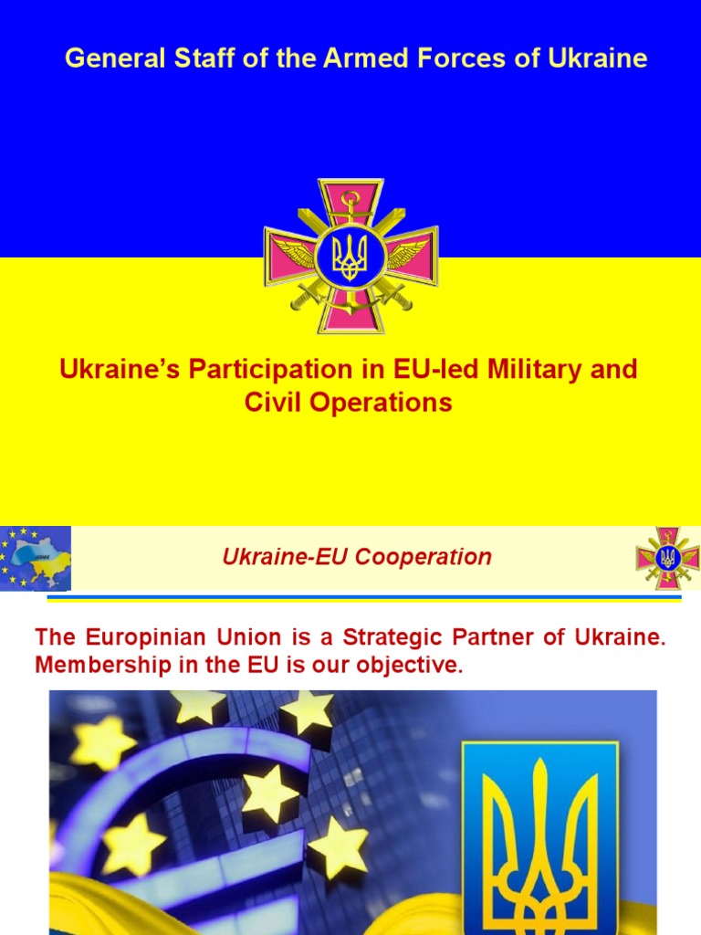 Ukraine's Role in EU Military Operations | PDF | Ukraine | European Union