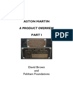 Aston Martin: A Product Overview