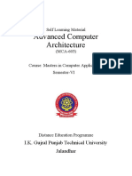 MCA603 Advanced Comp Architecture PDF