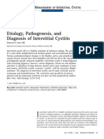 Etiology, Pathogenesis, and Diagnosis of Interstitial Cystitis
