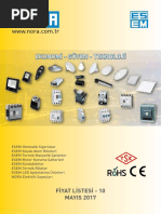 Nora Esem 2017 Fiyat Listesi