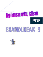 Esamoldeak 3 Erantzunekin