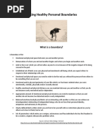 Setting Healthy Personal Boundaries: What Is A Boundary?