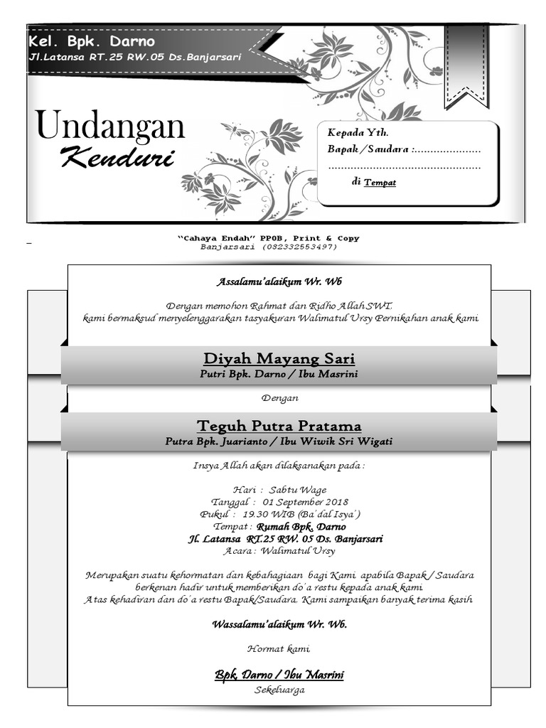 180126267 Undangan Walimatul Ursy Simple Docx