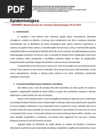BOLETIM EPIDEMIOLOGICO SARAMPO