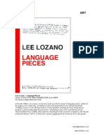 Lee Lozano - Language Pieces