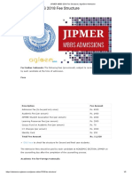 JIPMER MBBS 2018 Fee Structure - AglaSem Admission