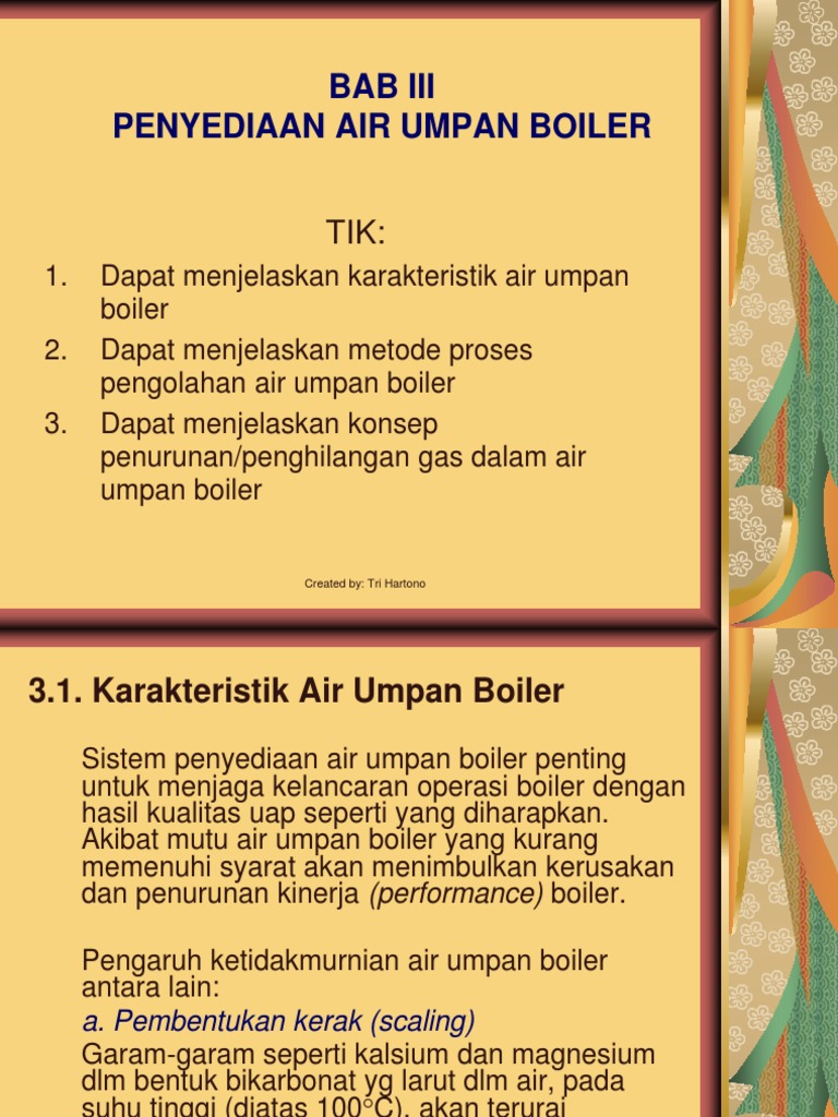 Bab 3 Air Umpan Boiler