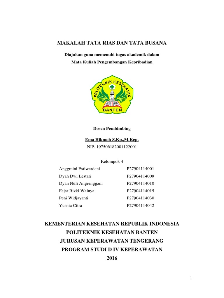 Tata Busana Dan Tata Rias