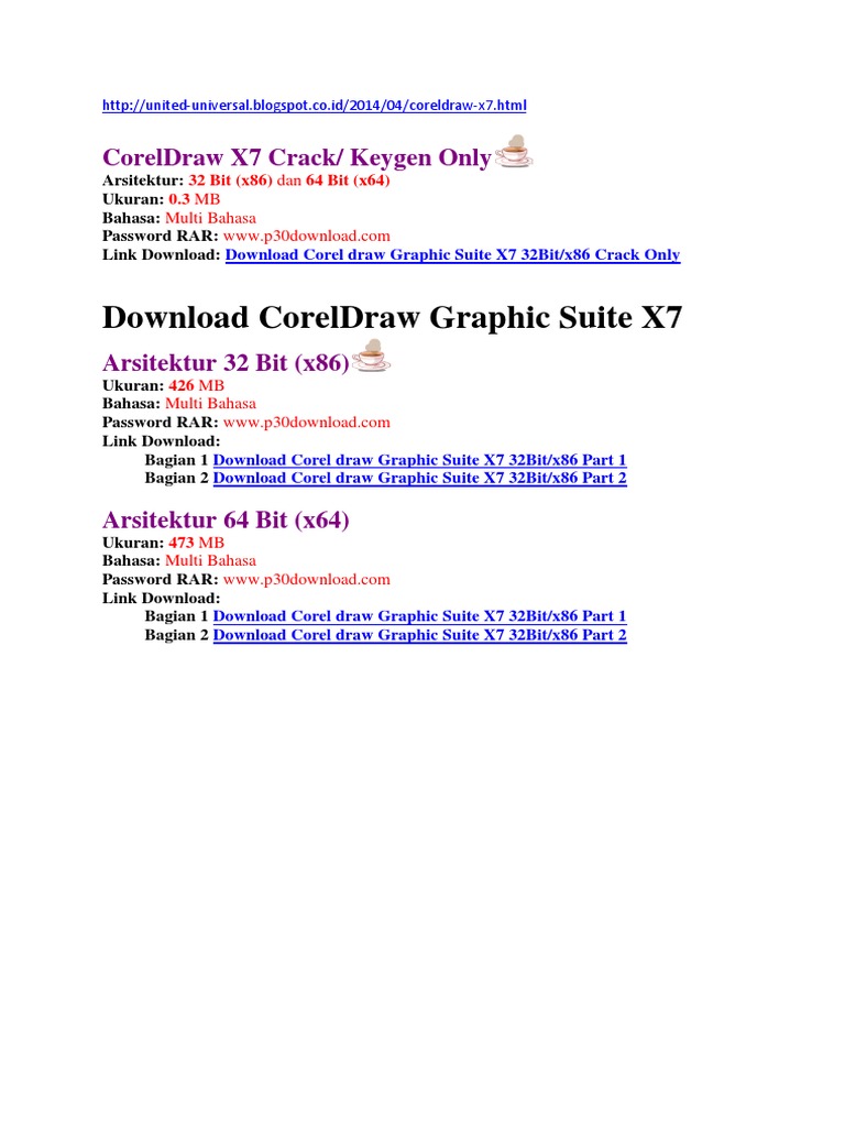 Corel Draw X7 Full Crack 32 Bit