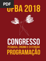Congresso Ufba18 - Programacao - 11 10 18 PDF | PDF | Academia ...