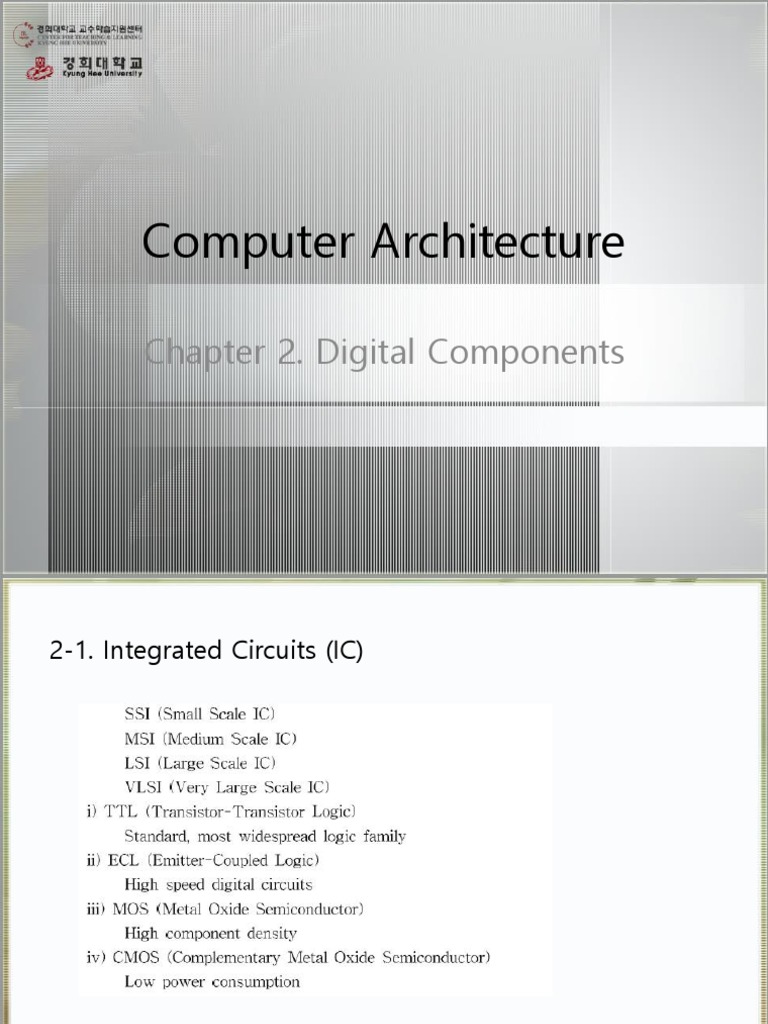 Digital Components in Computer Architecture | PDF | Electrical Circuits ...