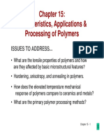 Characteristics, Applications & Processing of Polymers: Issues To Address..