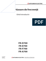 FR-D700, FR-E700, FR-F700, FR-A700 - Ghid Introductiv 209074-B (06.09) - Ro PDF