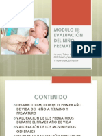 Modulo Iii Evaluacion Del Niño Prematuro