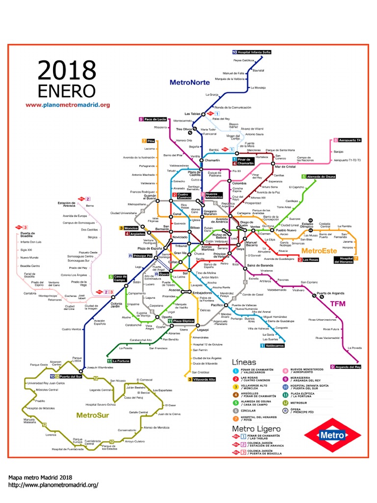 Plan Del Metro Madrid PDF | PDF