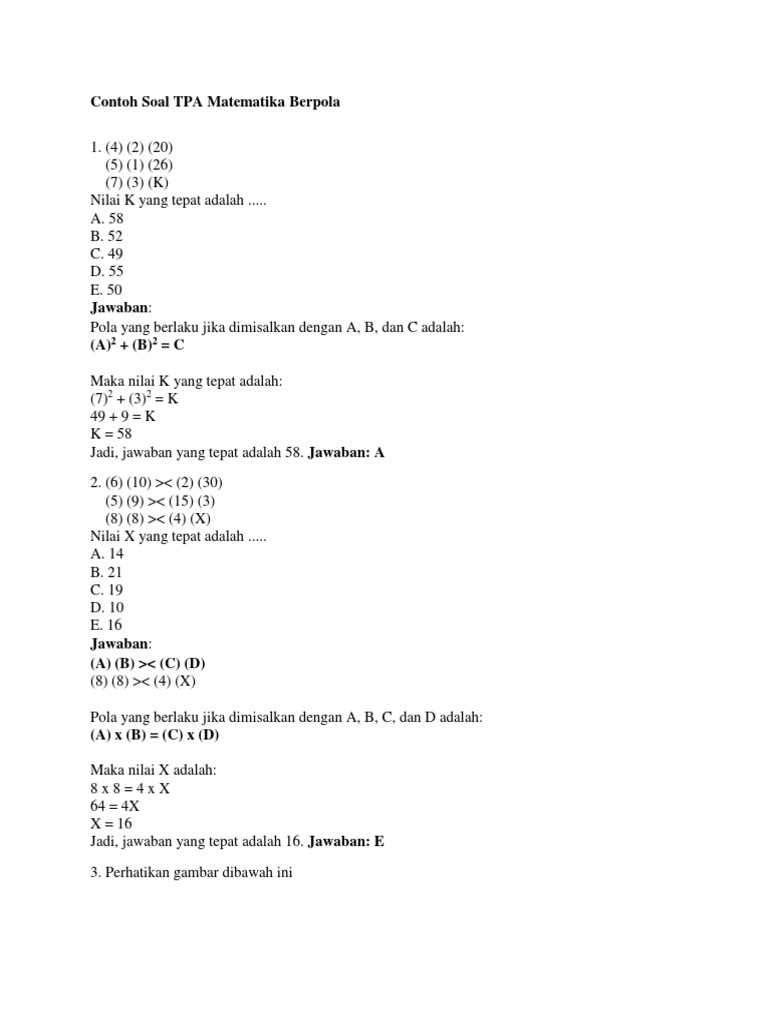 Contoh Soal Tpa Bappenas Pdf