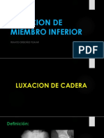 Luxaciones de Cadera y Rodilla