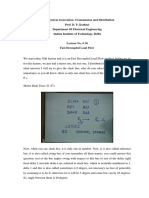 Power System Generation, Transmission and Distribution Prof. D. P. Kothari Department of Electrical Engineering Indian Institute of Technology, Delhi