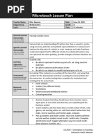 microteach lesson plan template