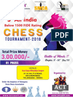 3rd Tetrasoft All India Below 1500 FIDE Rating Chess Tournament - 2018.