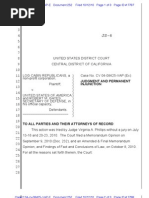 Judge's Judgment and Permanent Injunction of DADT